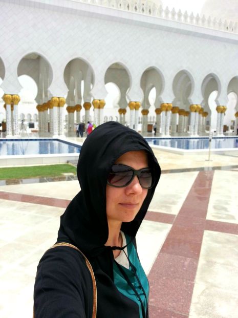 Katie at Grand Mosque