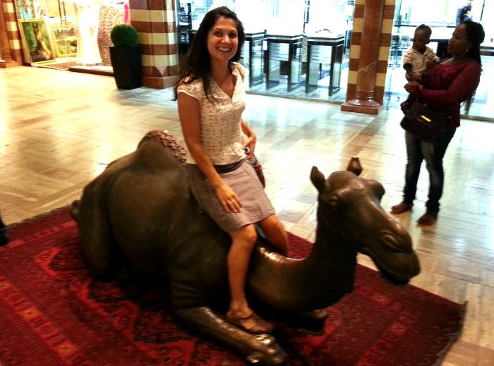 Camel statue in Dubai Mall