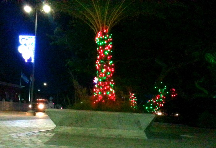 Christmas lights in Oranjestad
