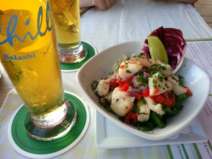 Ceviche at West Deck in Oranjestad