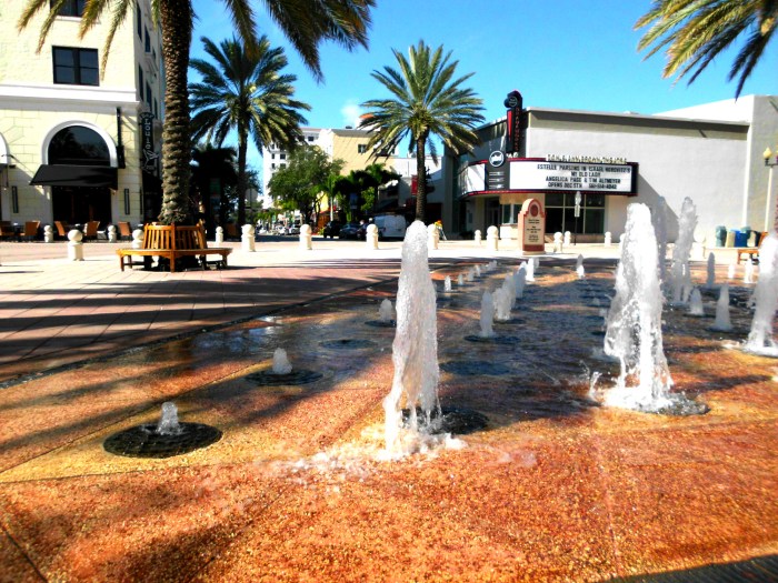 Clematis Street fountain