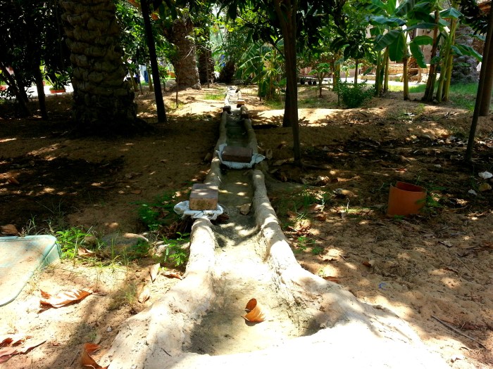 Irrigation at Heritage Village in Abu Dhabi