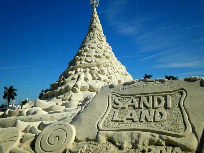 Sand castle Christmas tree