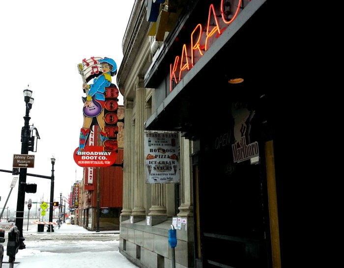 Cowboy boots store in Nashville