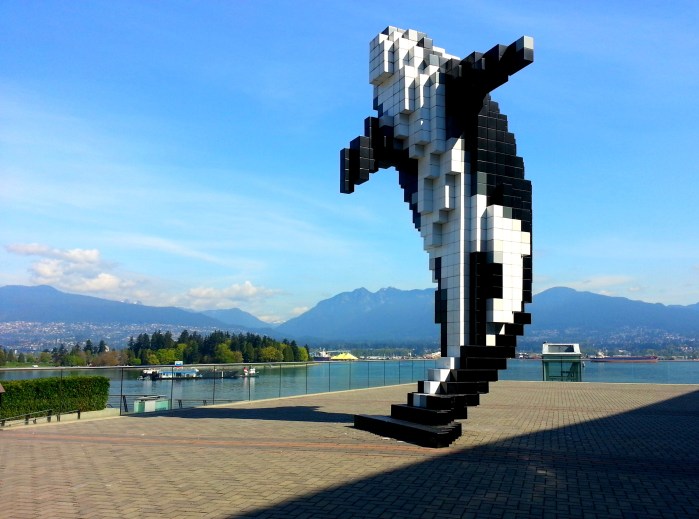 Digital orca in Vancouver