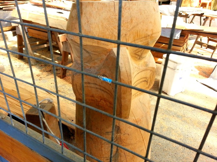 Making First Nations totem poles