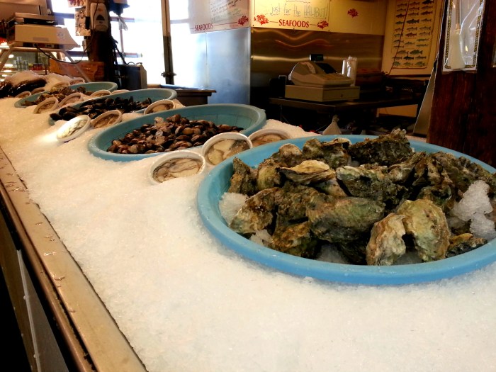 Seafood at Granville Island Public Market
