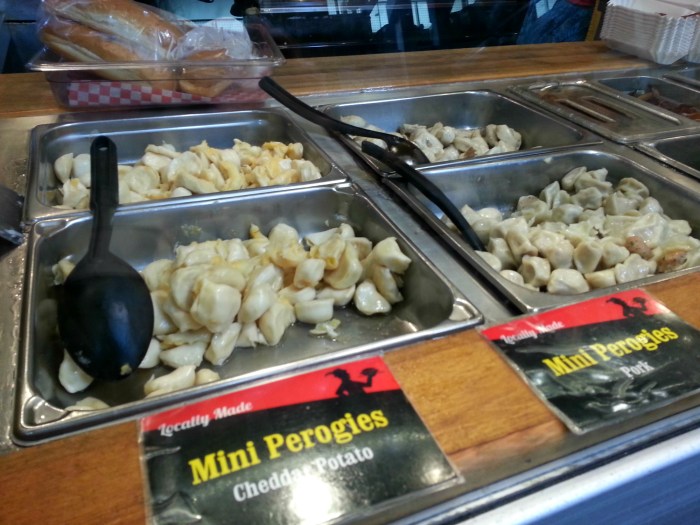 Pierogies at Granville Island Public Market in Vancouver