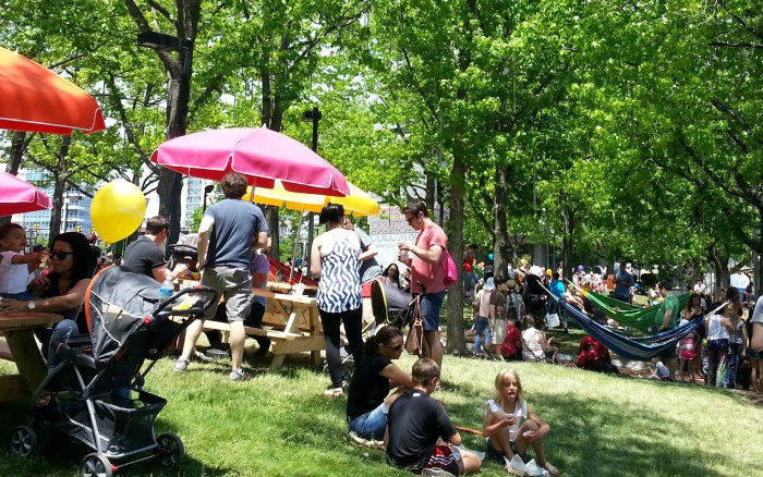 Spruce Street Harbor Park in Philadelphia