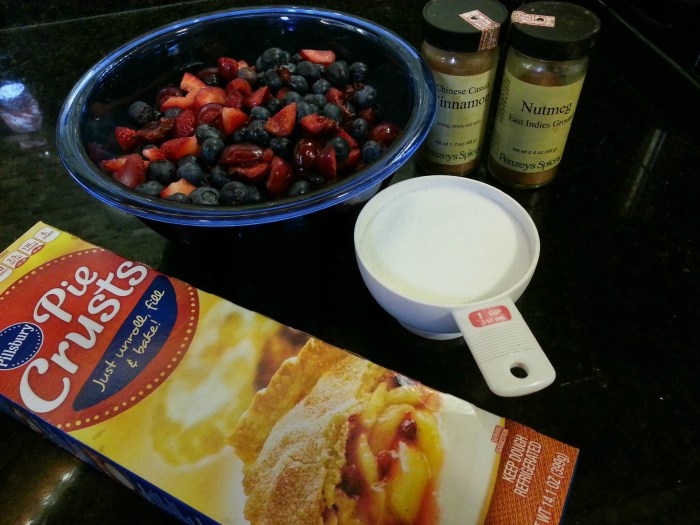 Berry pie ingredients