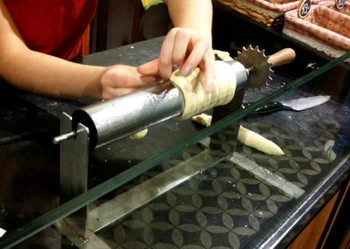 Making trdelnik in Prague
