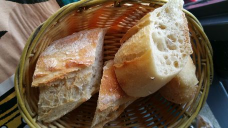 Bread in a Parisian restaurant